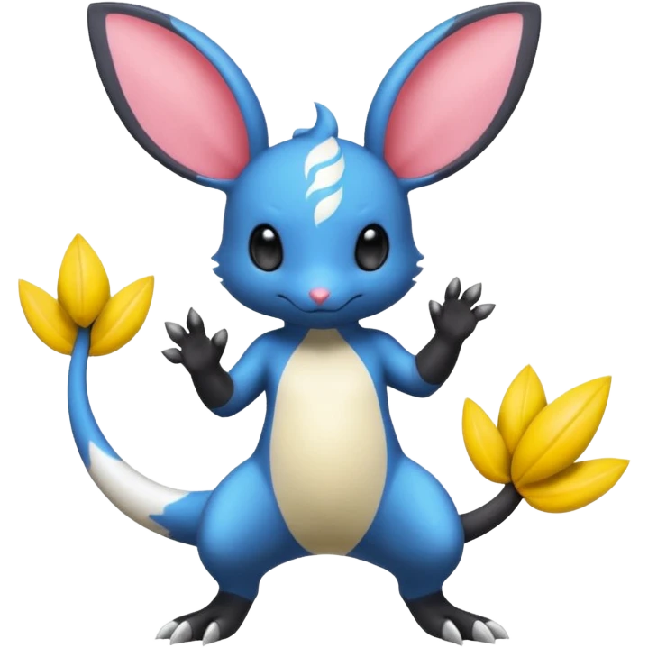 Tropical Minccino-Salandit-Emolga-fusion  emoji