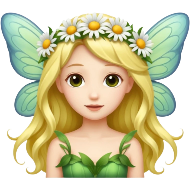 Daisy wings,Flower Fairy. emoji