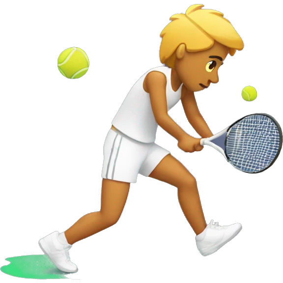 Broken ankle tennis player emoji