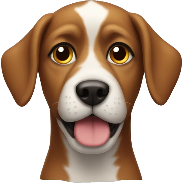 make a dog thats look like santa  emoji