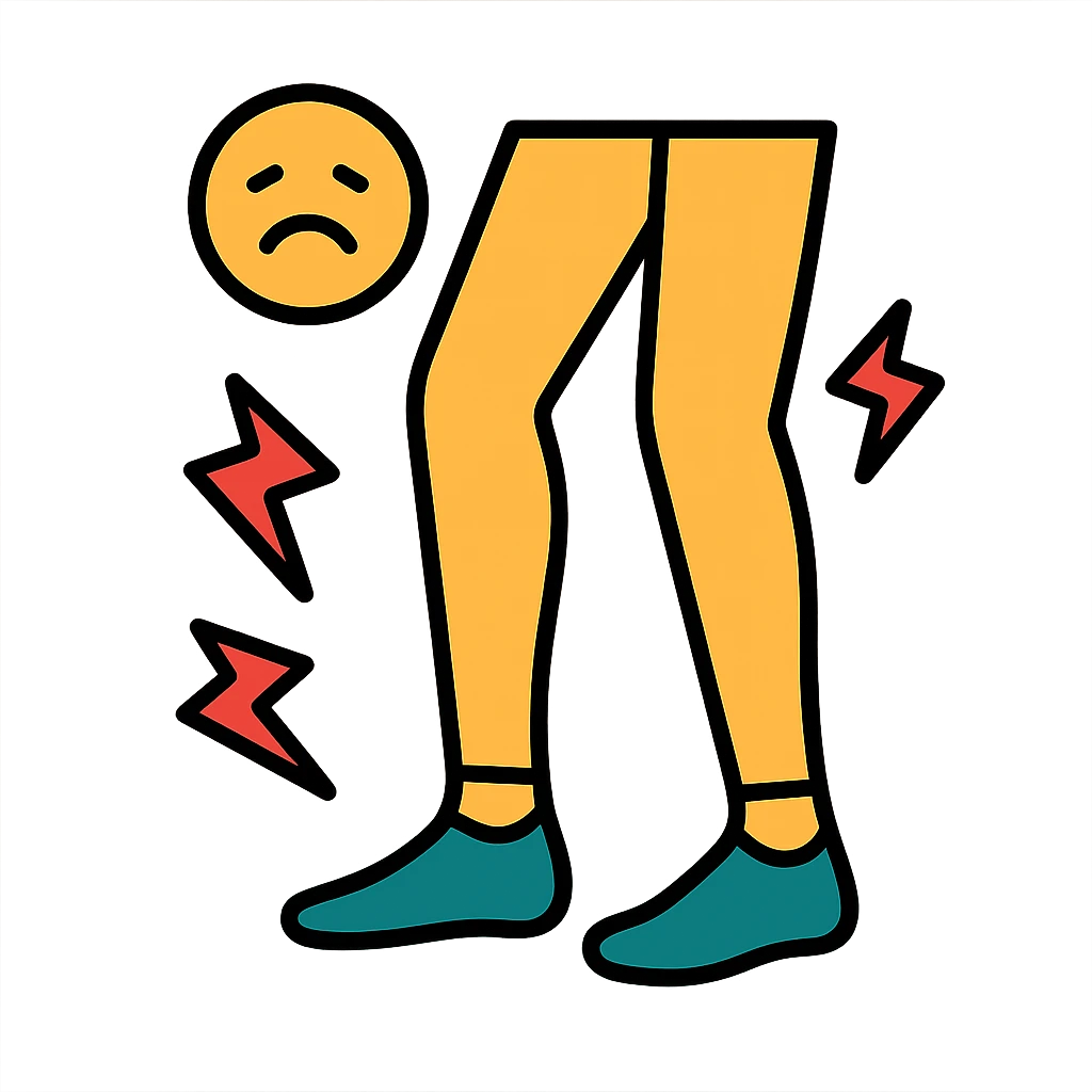 2 legs hurting after exercise emoji