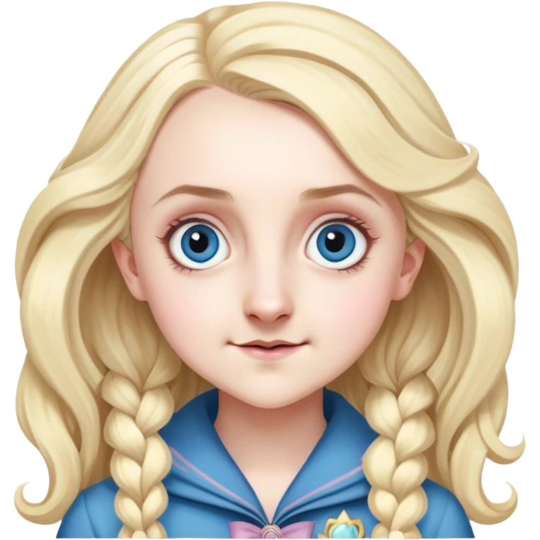 Evanna Lynch is Luna Lovegood in harry potter emoji