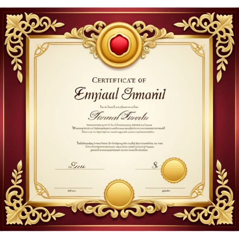 certificate emoji