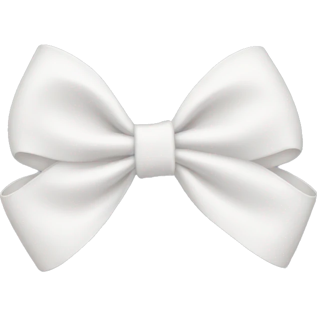 white bow emoji