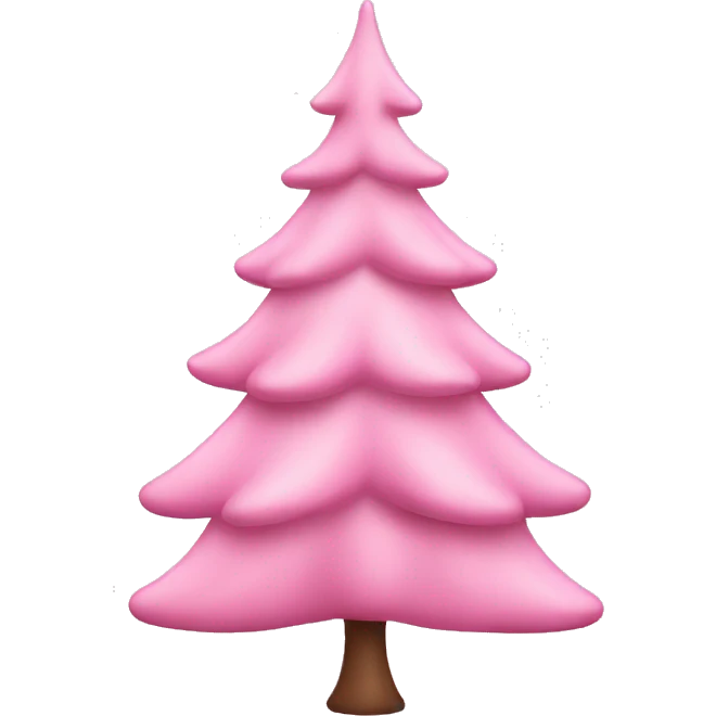 baby pink christmas tree emoji