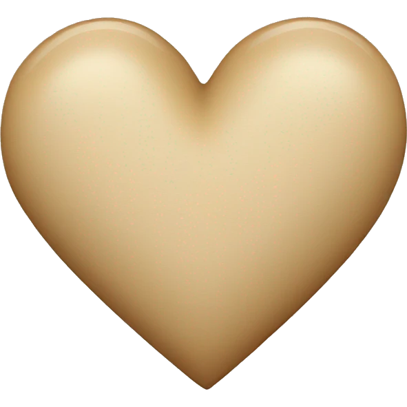 Beige heart  emoji