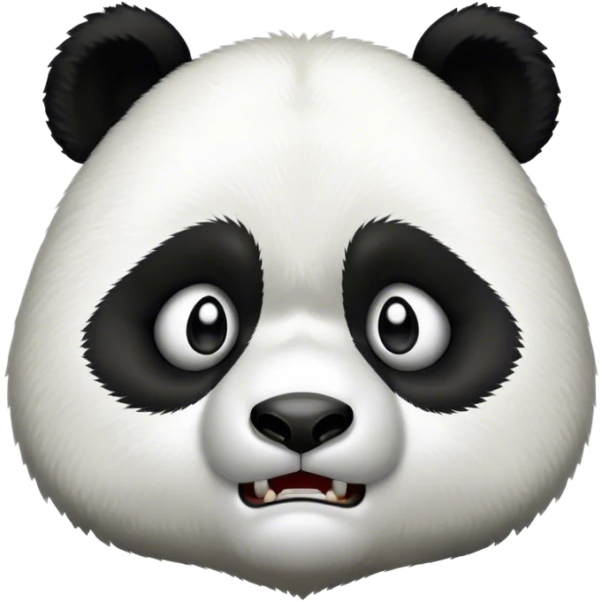 Angry panda emoji