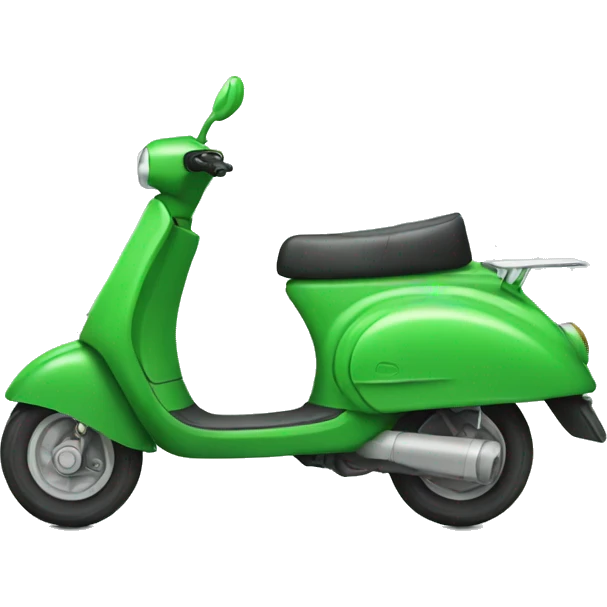 Green Delivery scooter  emoji