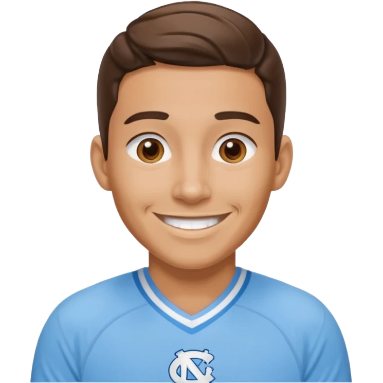 An image of a Tarheel emoji