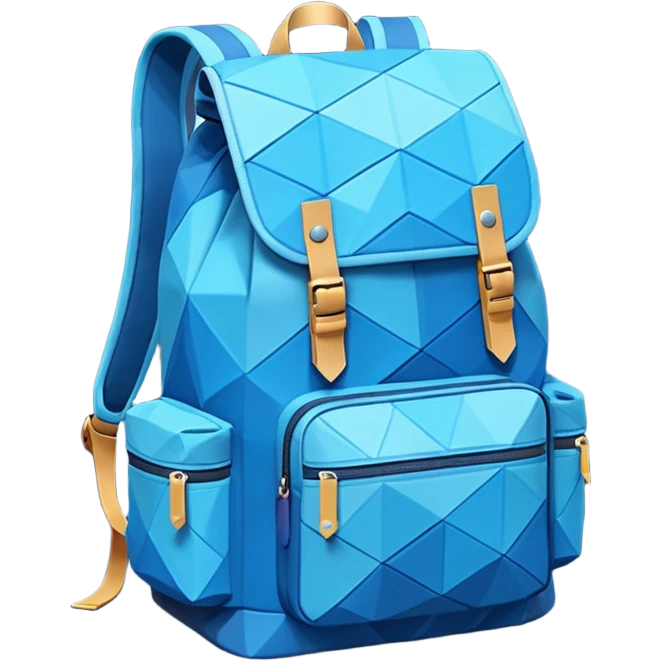 backpackk emoji low poly  emoji