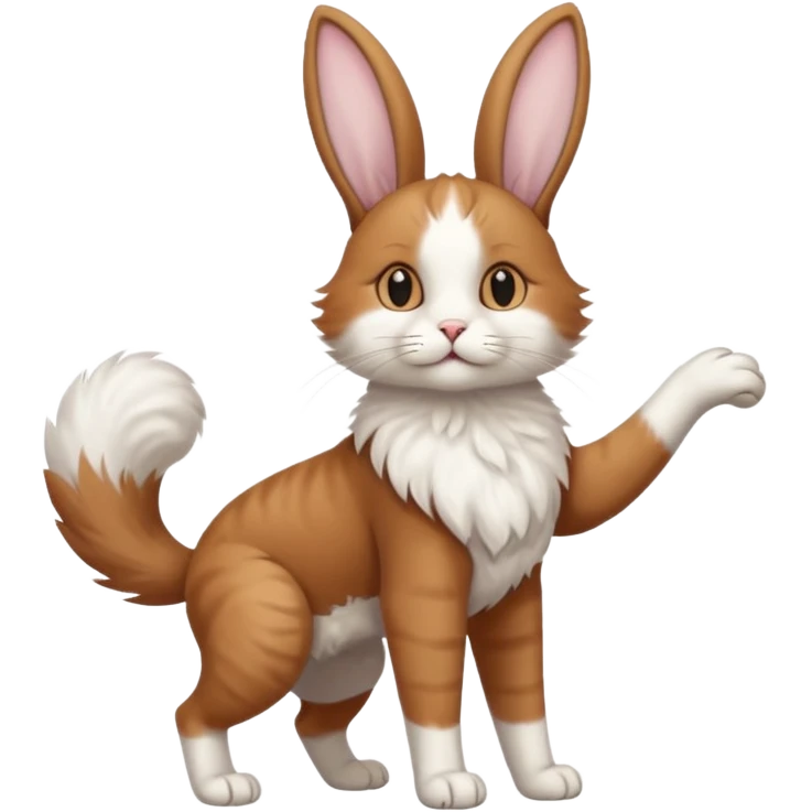 Long Nose Breed Dog. Rabbit Ears. Cat Arms Legs Torso Tail Anthropomorphic Fusion Hybrid (Character OC) emoji