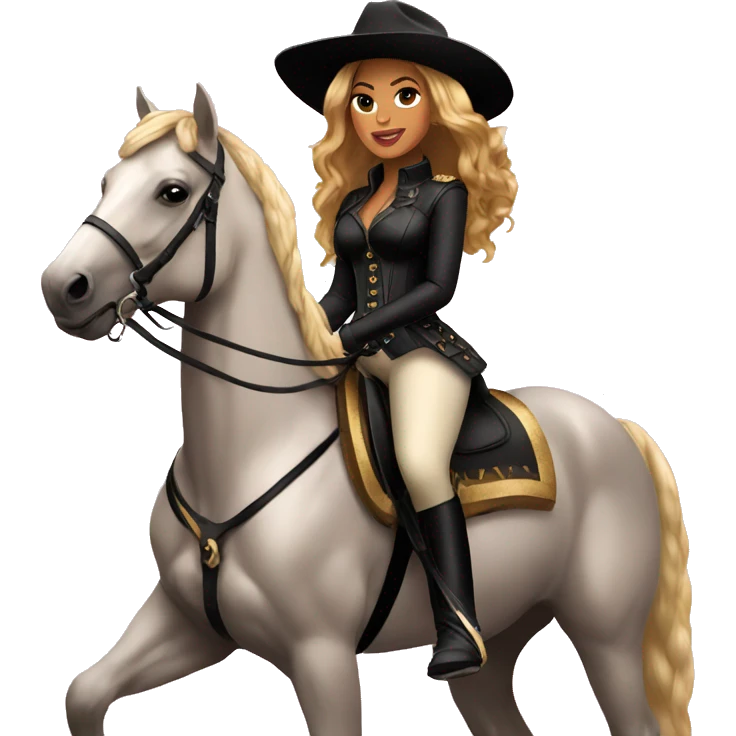 beyonce on horse emoji