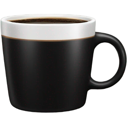 Black coffee mug  emoji