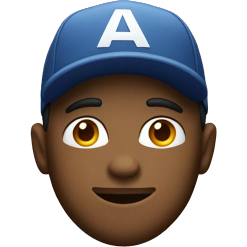 A clever cool Guy with a cap emoji