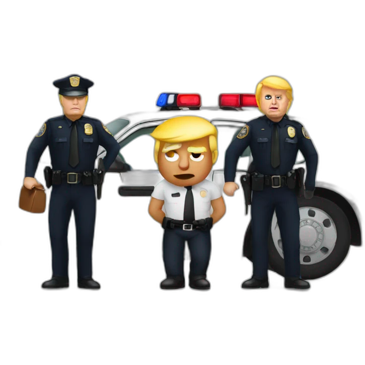 trump-getting-arrested emoji