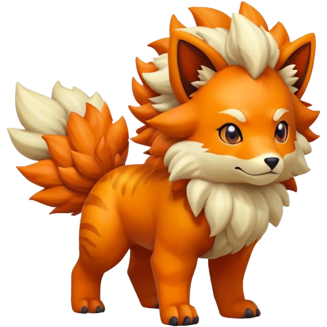 Vulpix-Arcanine-Fakémon-hybrid-creature (full body)  emoji