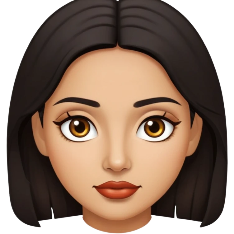 Beautiful, Mexican, dark hair, brown eyes, woman emoji
