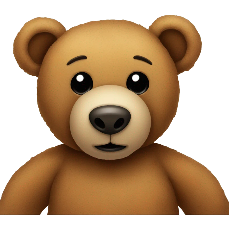 Brown teddy bear emoji