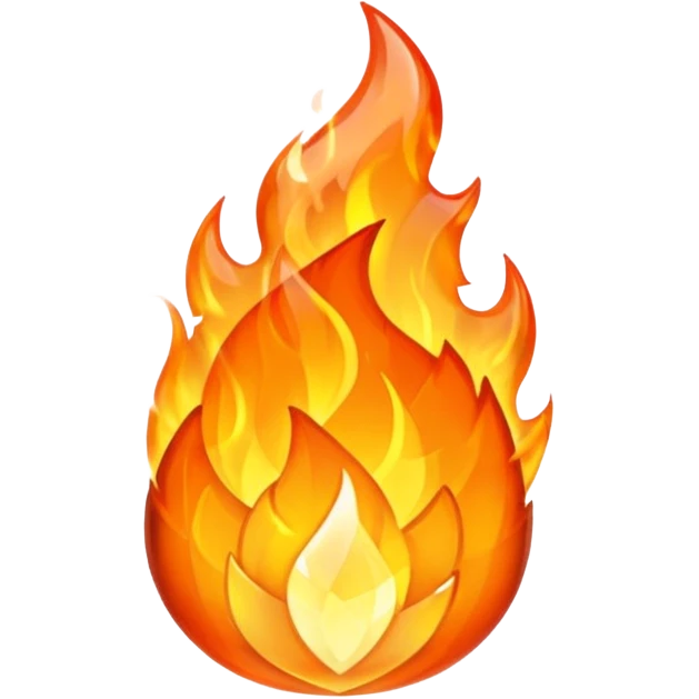 orange crystal fire emoji emoji