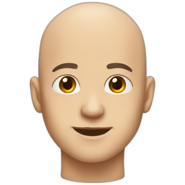 Bald atrractive emoji