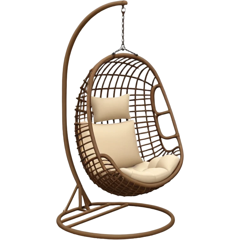 modern hanging chair emoji