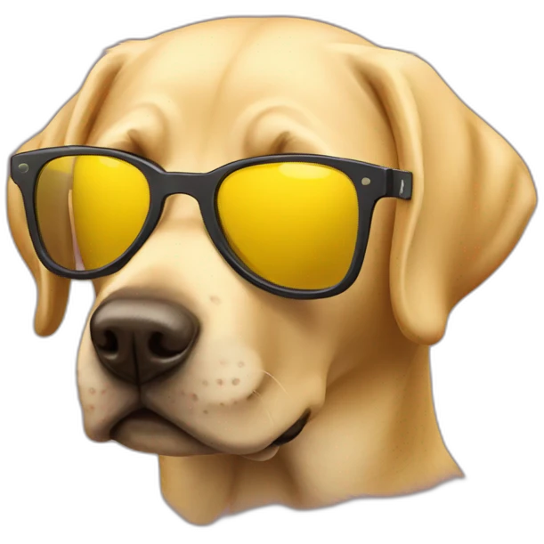 cool labrador yellow sunglasses emoji