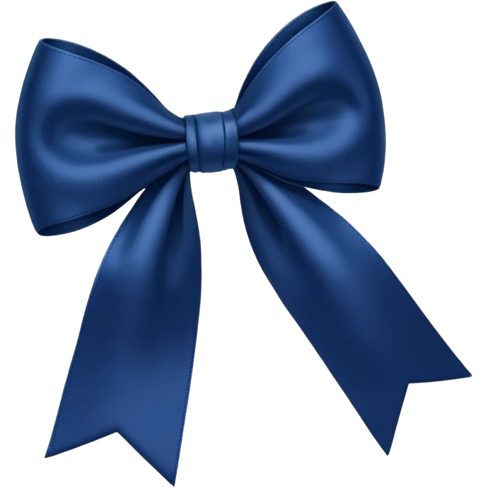 Navy blue bow  emoji