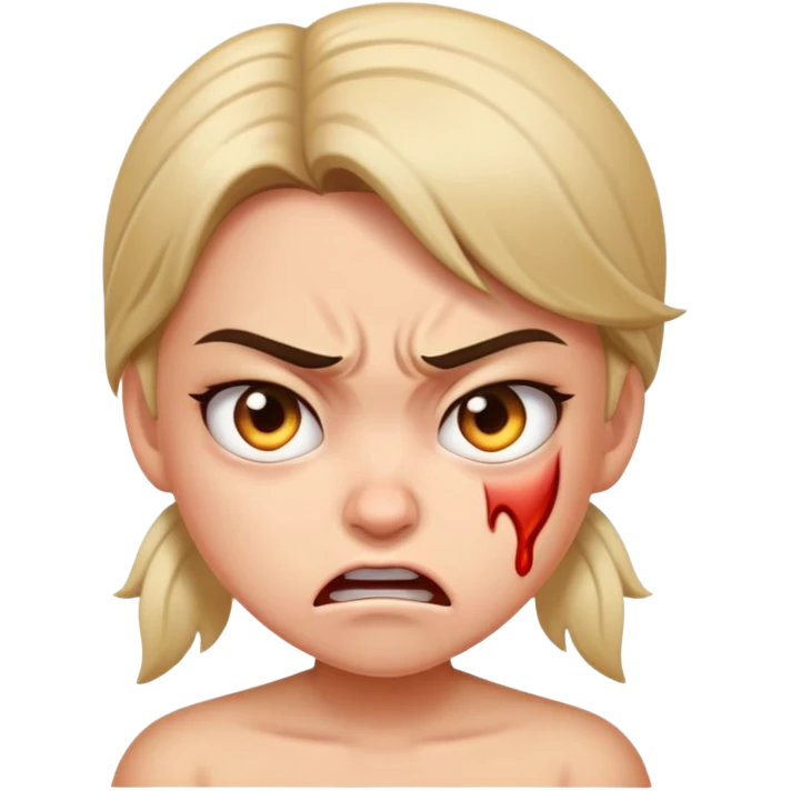Girl engry  emoji