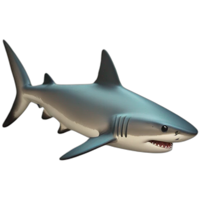 black tip shark emoji