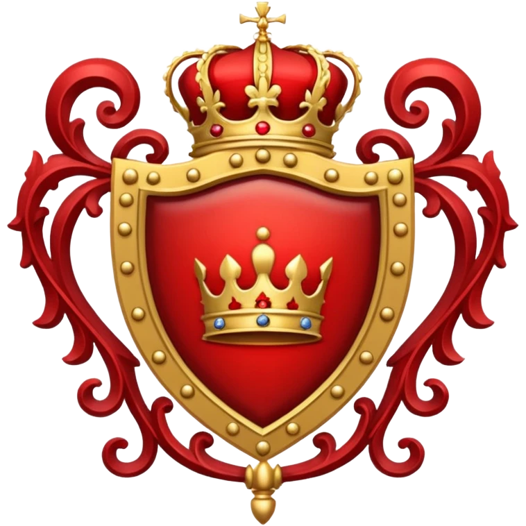 Royal crest (all red) emoji