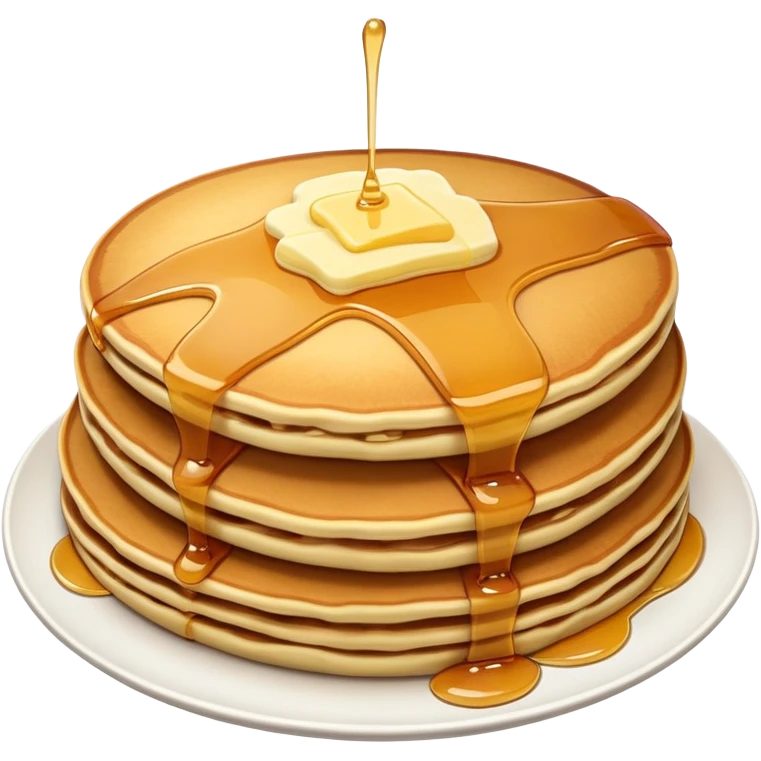 A pancake being captured emoji