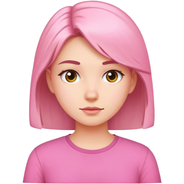 Girl with pink shirt  emoji