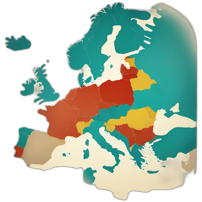 carte de l'europe sans la Turquie emoji