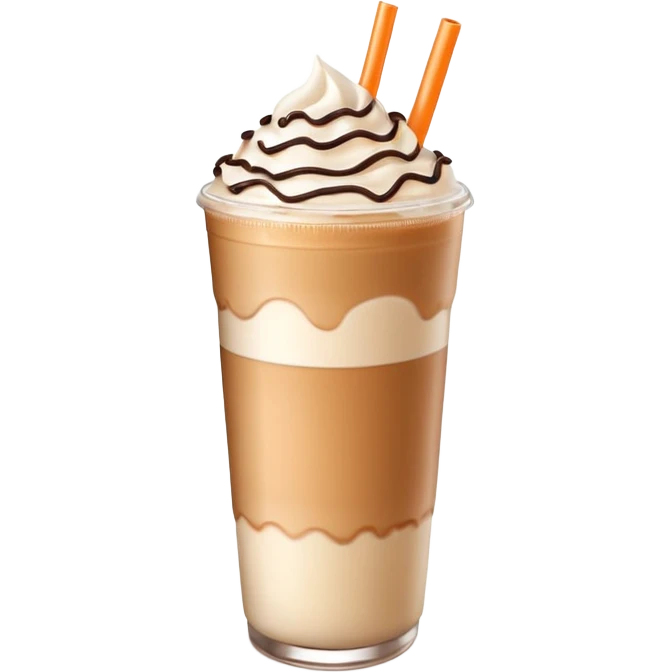 Dunkin’ Donuts iced latte with a carton of coffee milk next to it emoji