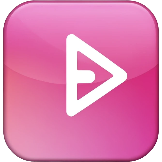 gradient pink play button emoji