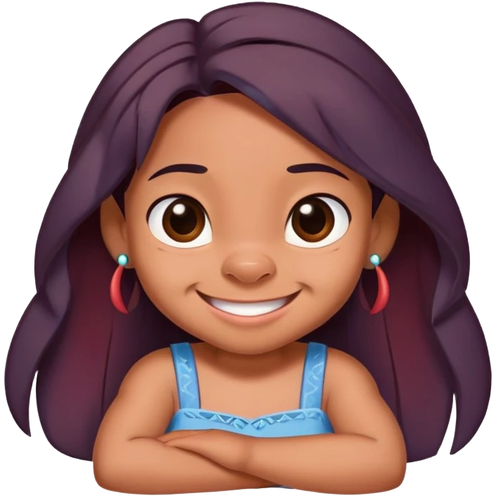 LILO from lilo and stitch cute and smiley emoji