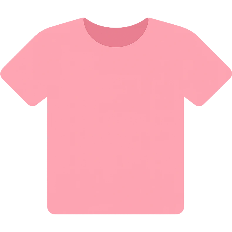 pink t-shirt, minimal flat icon style emoji