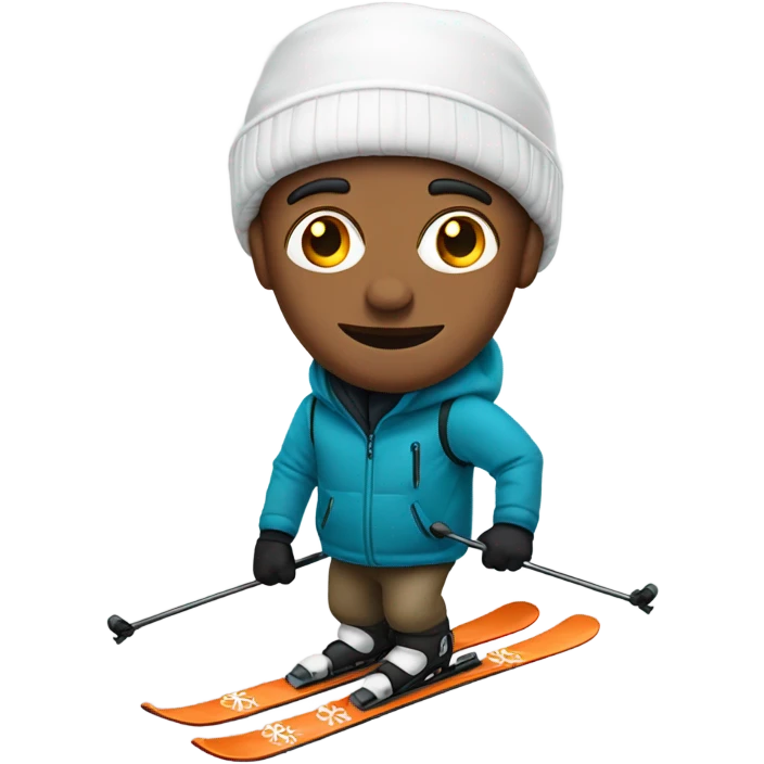white man woth stubs ski emoji
