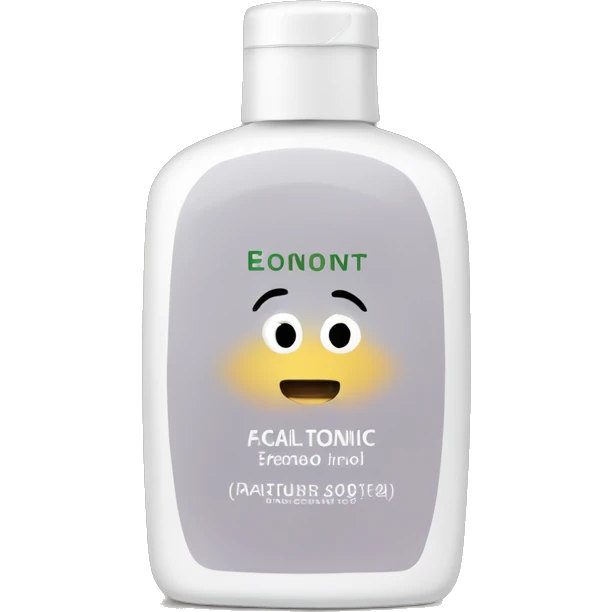 facial tonic with label emoji