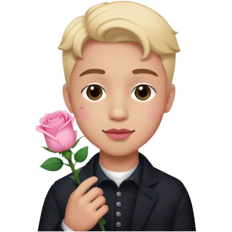 xaviersobased с розой emoji