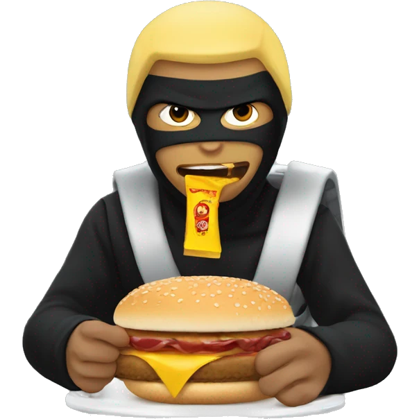 Ninja eating McDonald’s emoji