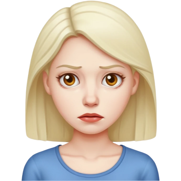 These women look sad. I want them to be unimpressed emoji