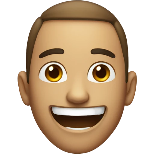 A very realistic smile not ok looking smil emoji