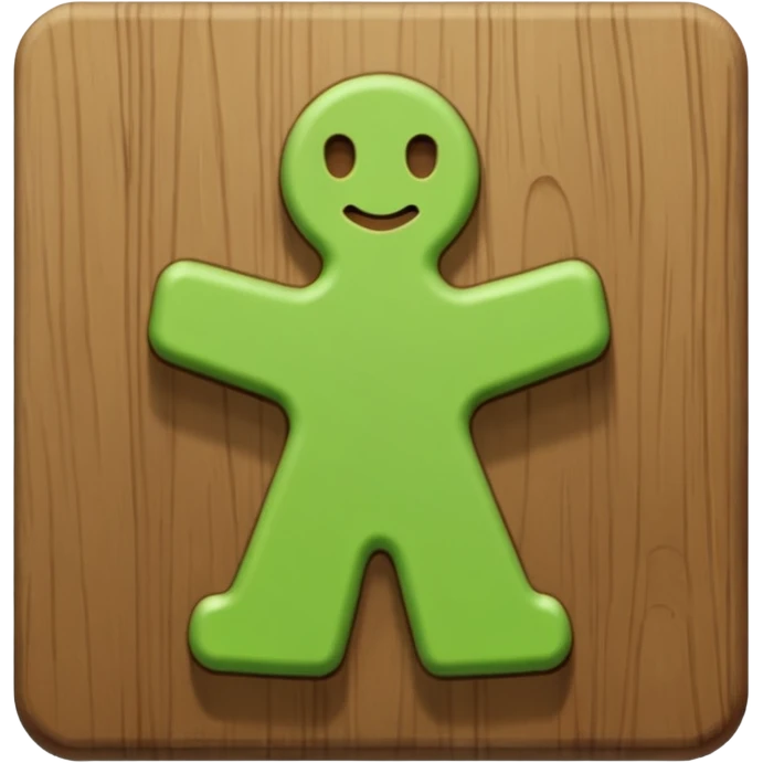 green game meeple #5fcbb9 emoji