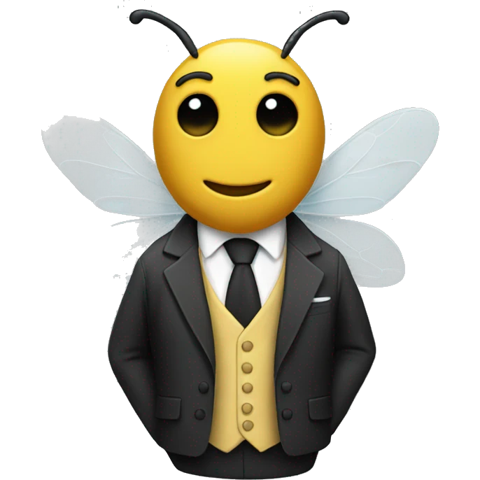 Bee in a suit  emoji
