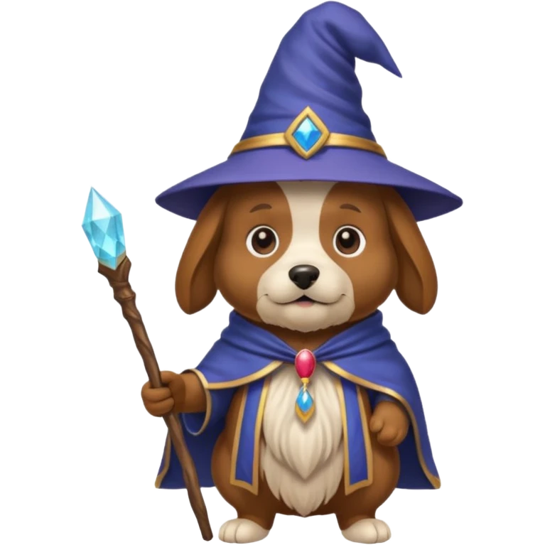 Dog wizard emoji