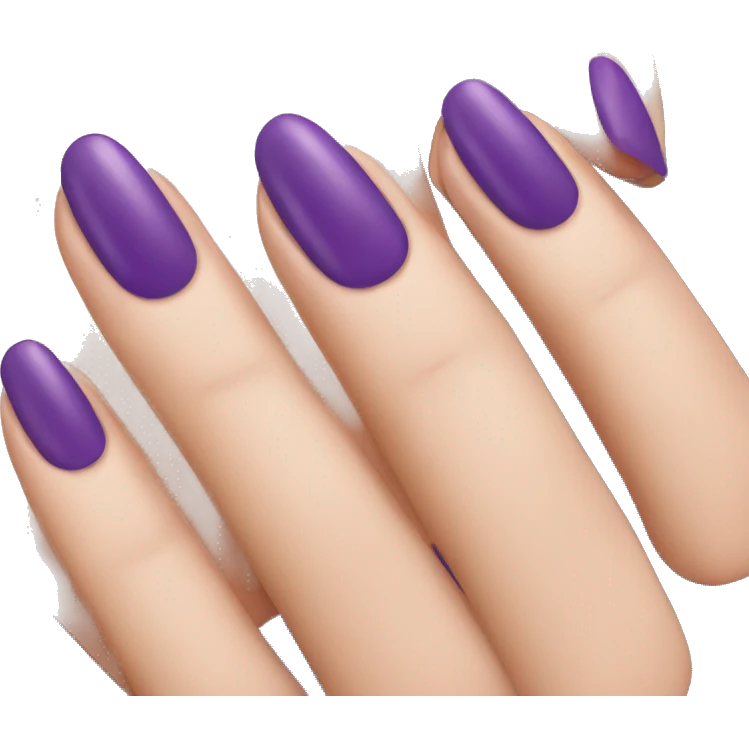 nails with purple polish emoji