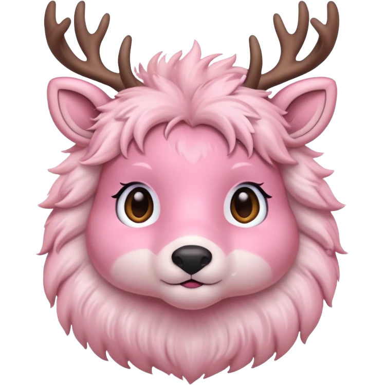 Light pink deer emoji