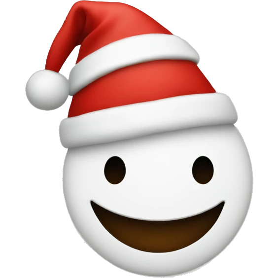Smiley face with Christmas hat  emoji