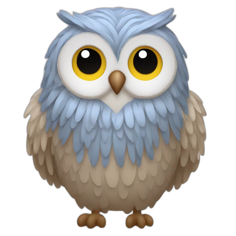 Owl with wool emoji